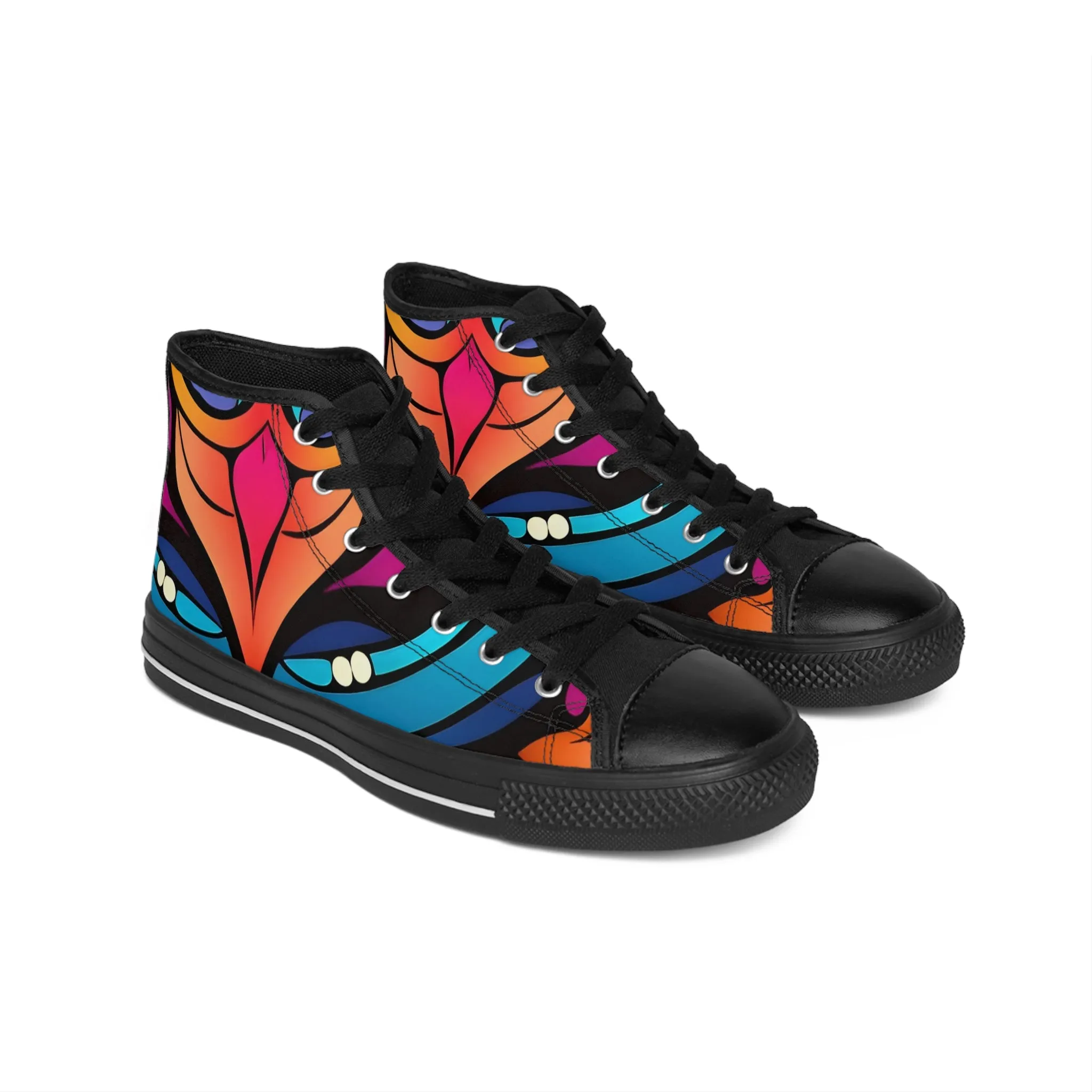 Women's Classic Contemporary Design High Sneakers. GB-000008Cht