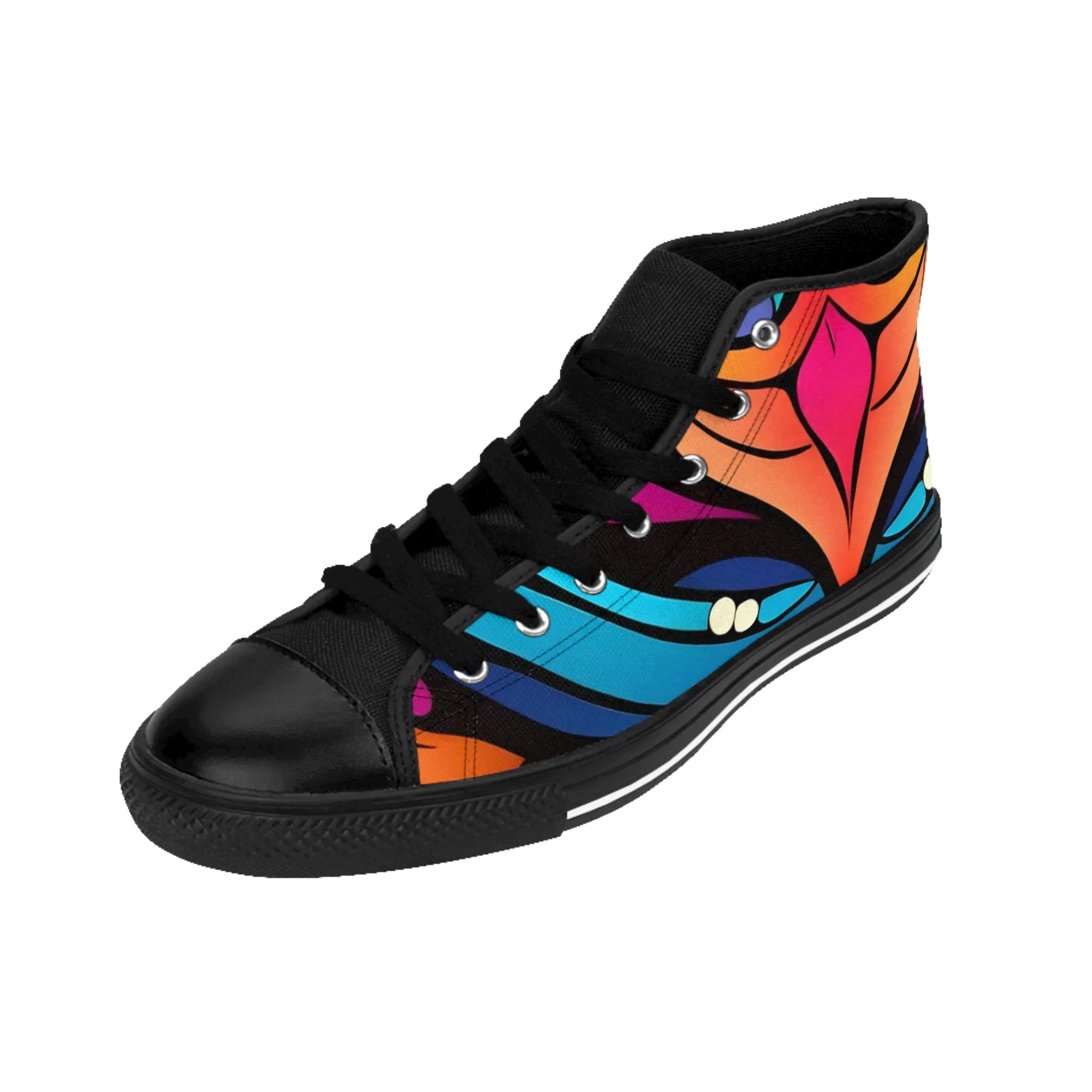 Women's Classic Contemporary Design High Sneakers. GB-000008Cht