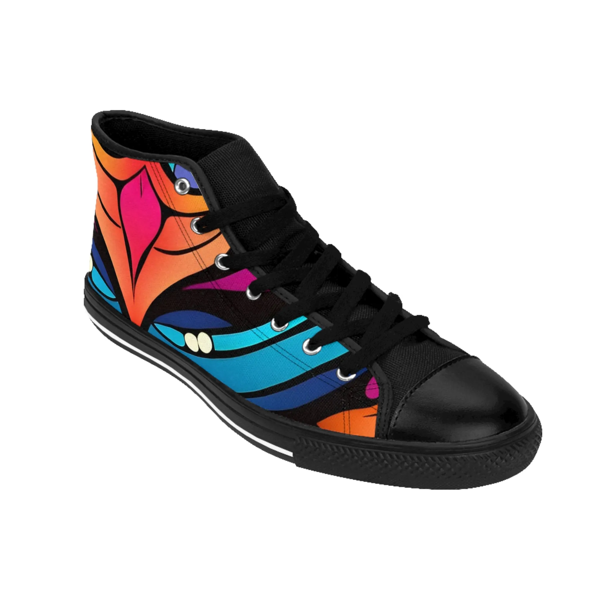 Women's Classic Contemporary Design High Sneakers. GB-000008Cht