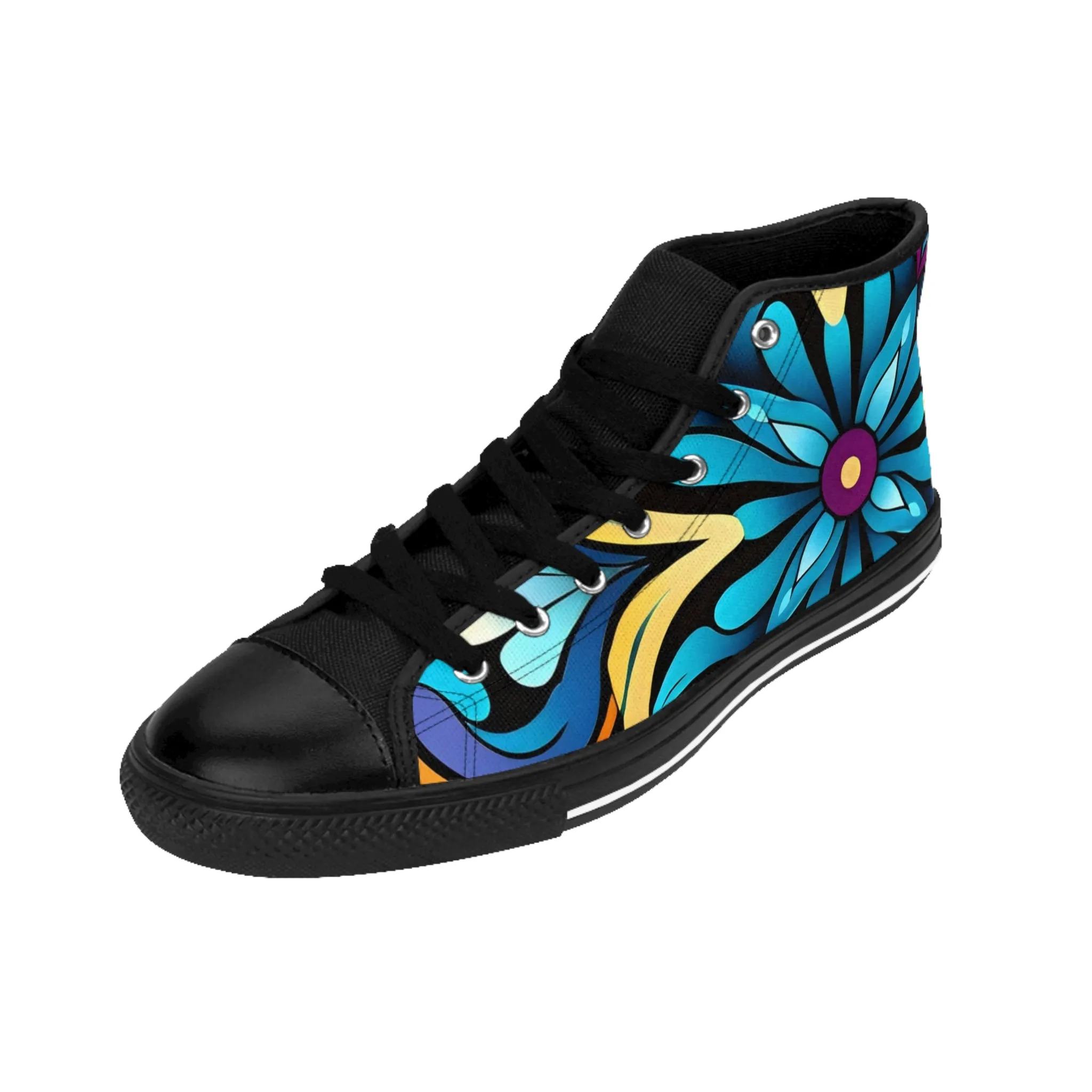 Women's Classic Urban Chic High Sneakers. GB-000008Chy