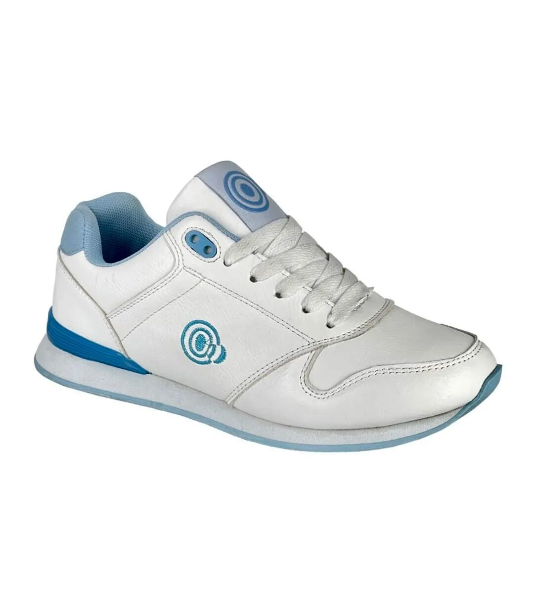 Womens/ladies approach trainers white/blue Dek