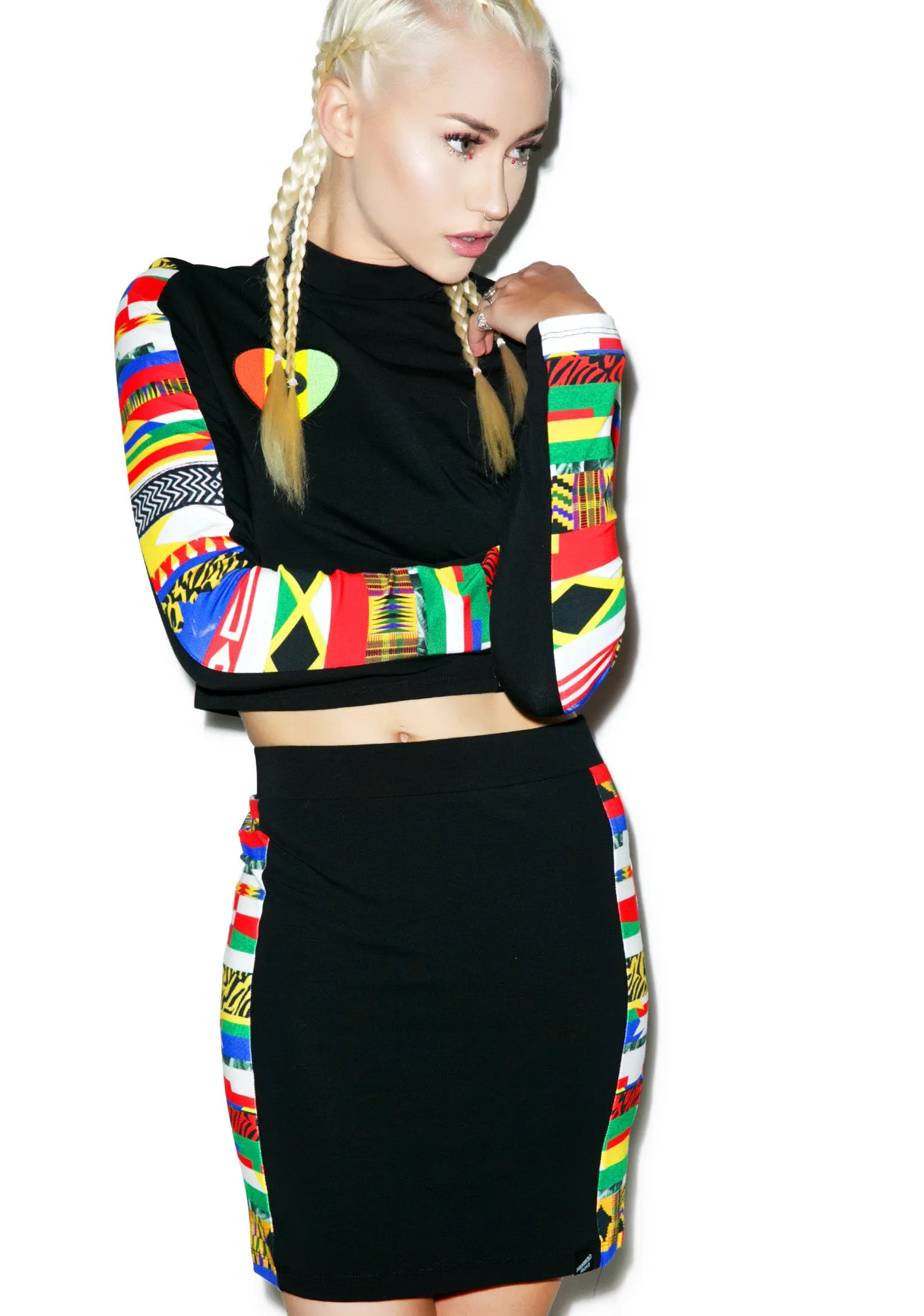 World Panel Mini Skirt-