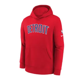 Youth Detroit Pistons Nike Remix Pullover Hooded Sweatshirt