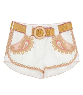 ZIMMERMANNLAUREL APPLIQUE SHORT